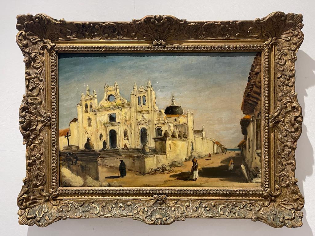 Olio su tela della scuola coloniale spagnola