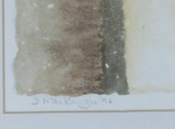 Donal Mckenzie "Torino Showers" Watercolour on Paper 1996