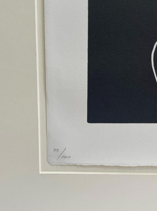 Linoleografia Capricorno di Henri Matisse con HM Blindstamp