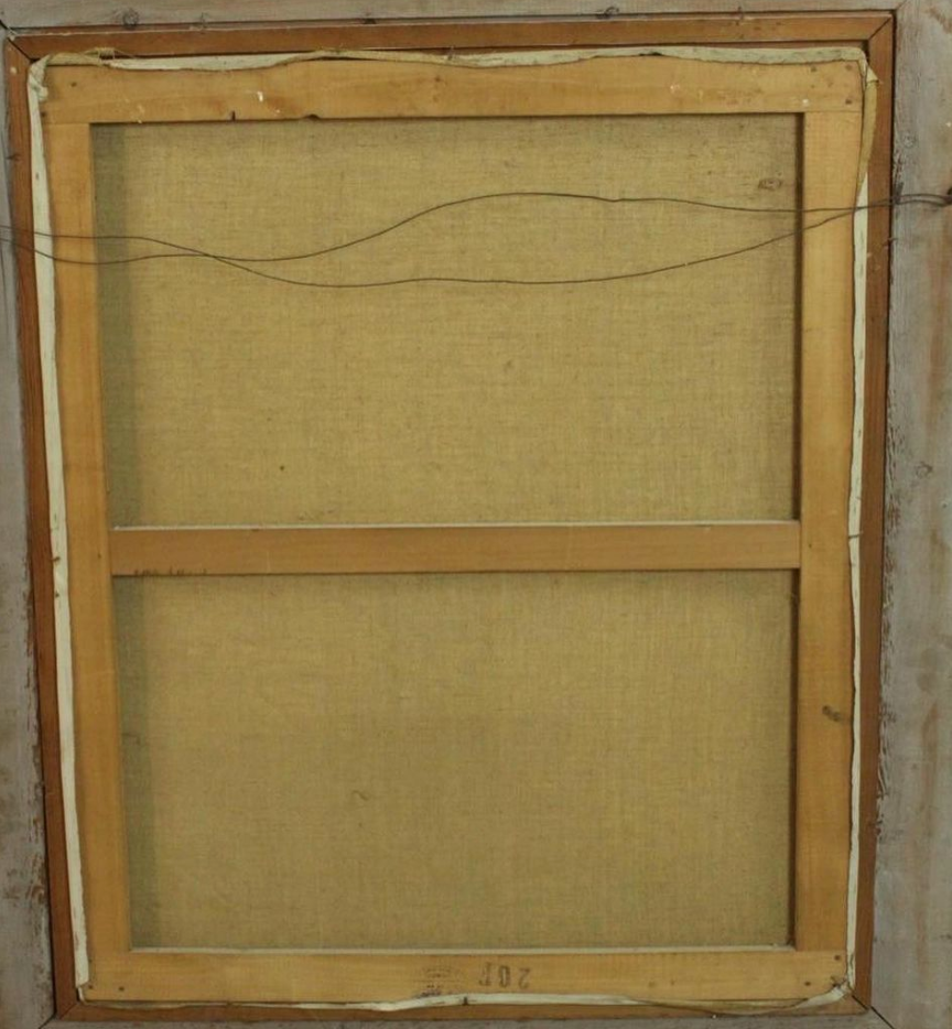 Little Minstrels Italian Surrealist Oil on Canvas by Jean Calogero 1922 -2001