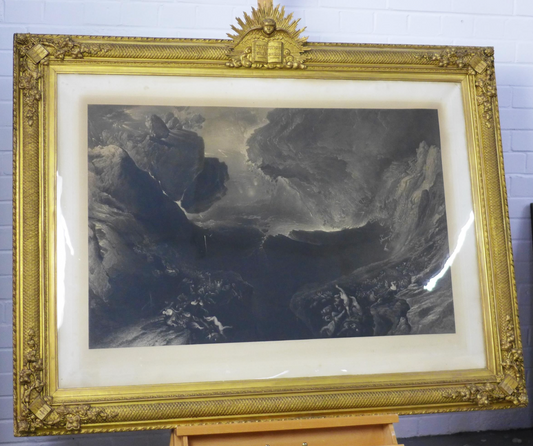 John Martin 1789-1854 Original Lithograph - 'The Great Day of Wrath'  Stunning Frame