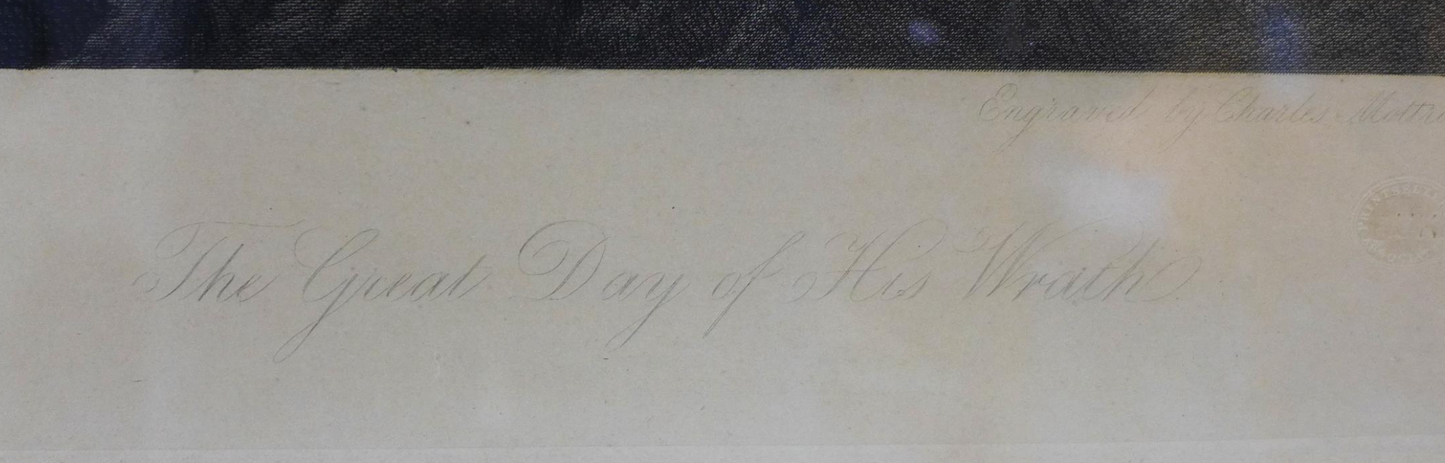 John Martin 1789-1854 Original Lithograph - 'The Great Day of Wrath' Stunning Frame