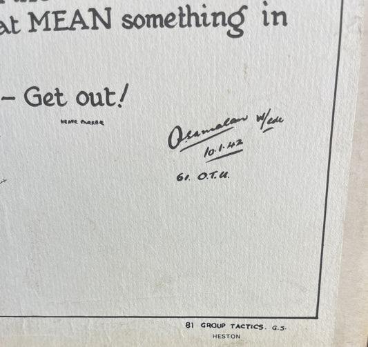 Ten Of My Rules For Airfighting - Original Poster WW2