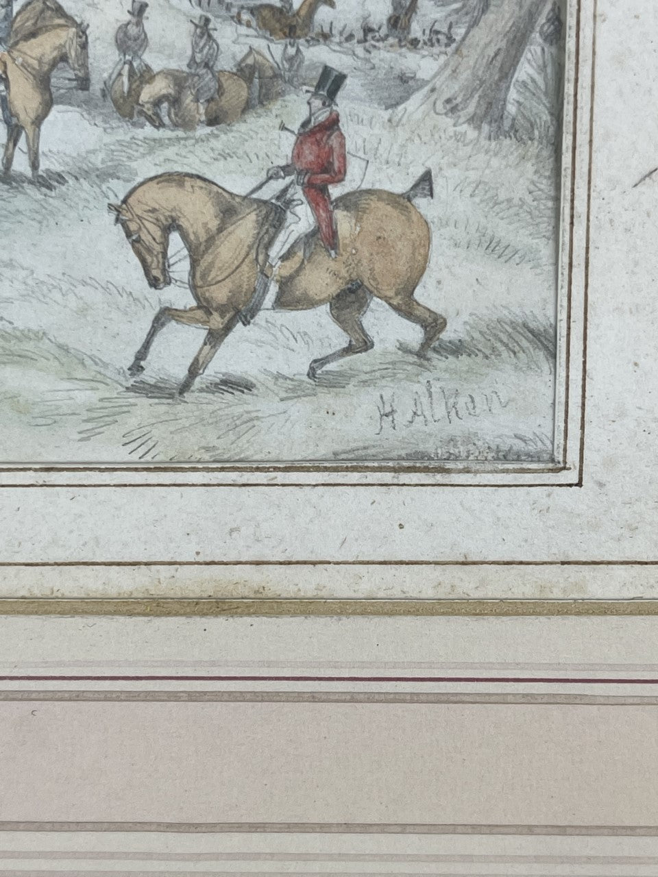 Henry Alken 1785-1851 Watercolour Hunting Scene