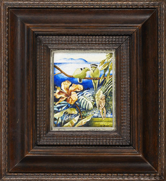 Paradise Isle, oil on canvas by Penelope Fulljames b.1942