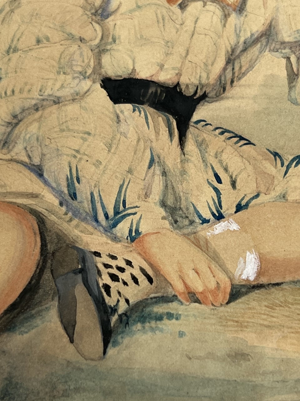 Ritratto di un bambino di Colesworthy Grant, Calcutta 1843
