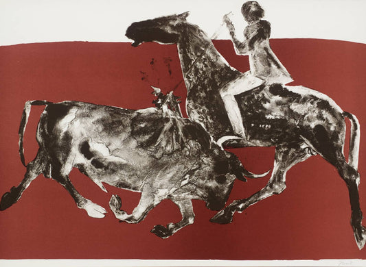 ELISABETH FRINK 1930 – 1993 Signed and Limited lithograph. Rejoneadora I