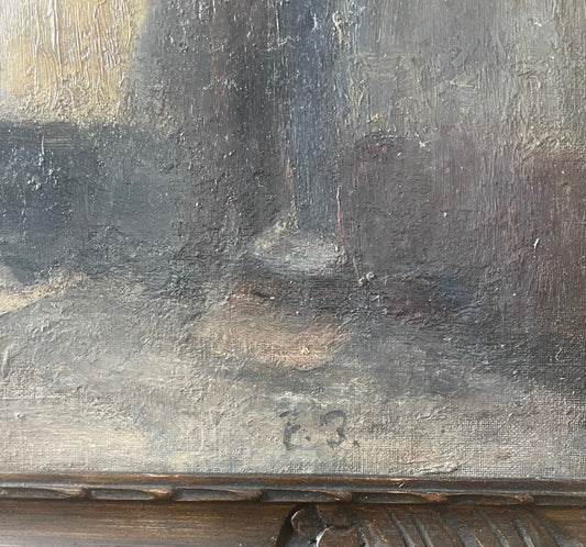 Frank Brangwyn oil on canvas