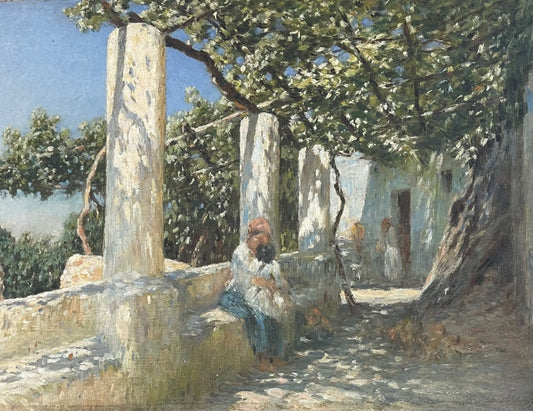 Una vista da una terrazza all'italiana