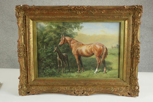 Mare and Foal c1840 by John Frederick Herring