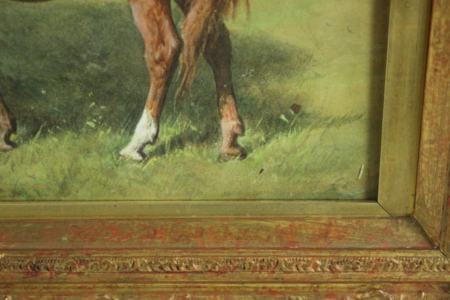 Mare and Foal c1840 by John Frederick Herring