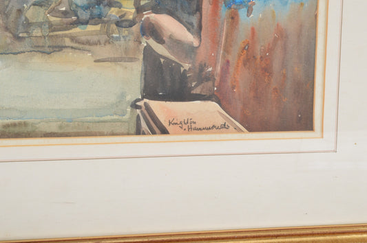 Traditional English School Painting by Artist Arthur Henry Knighton-Hammond.