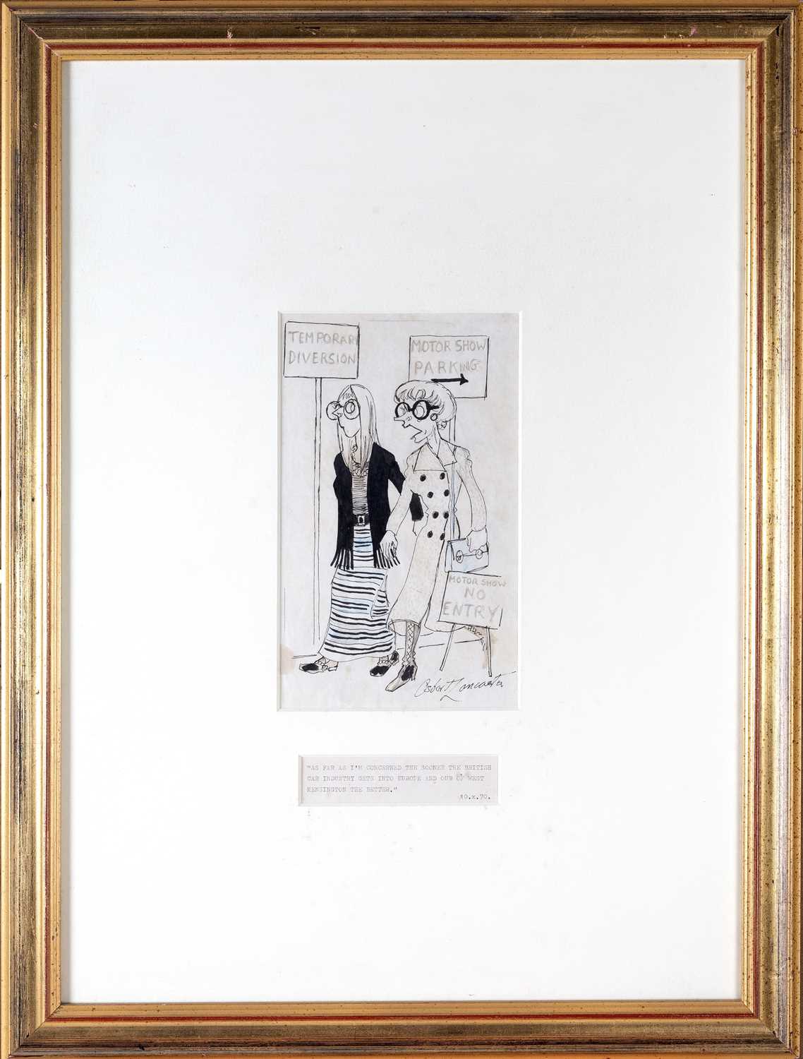 Sir Osbert Lancaster original art