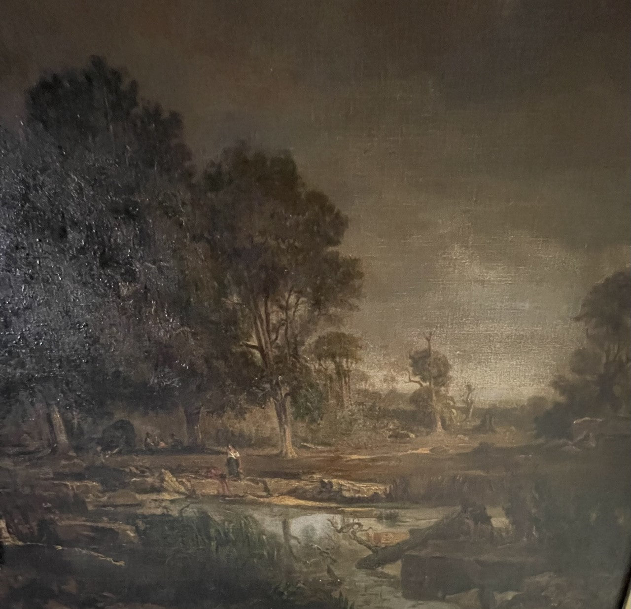 19th Century Oil On Canvas - Large French Landscape