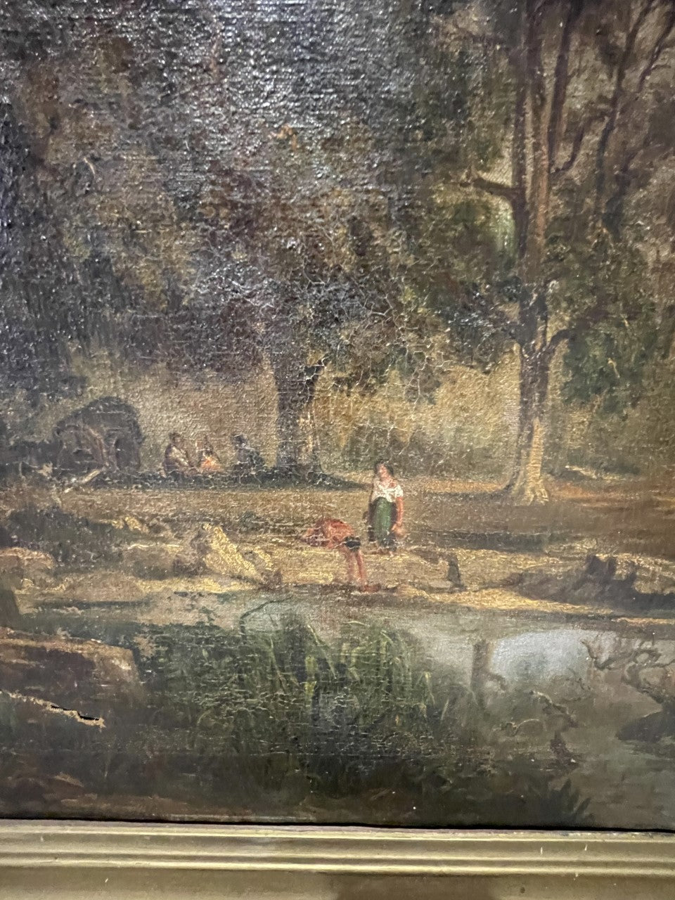 19th Century Oil On Canvas - Large French Landscape