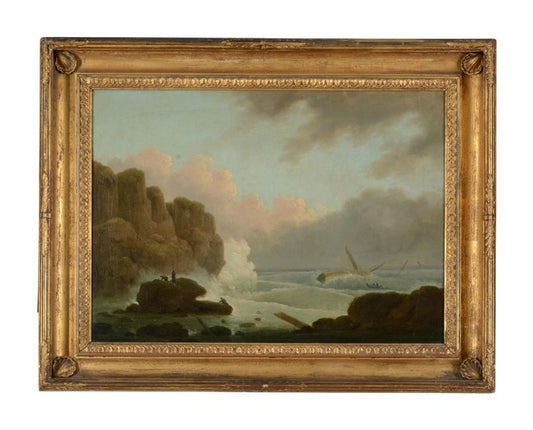 Shipwreck- Late 18th century oil on canvas