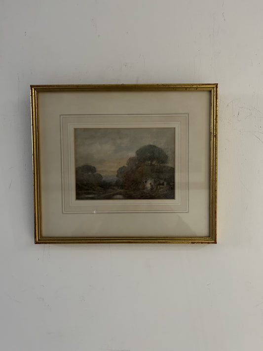 19th Century Watercolour of Travellers Camp