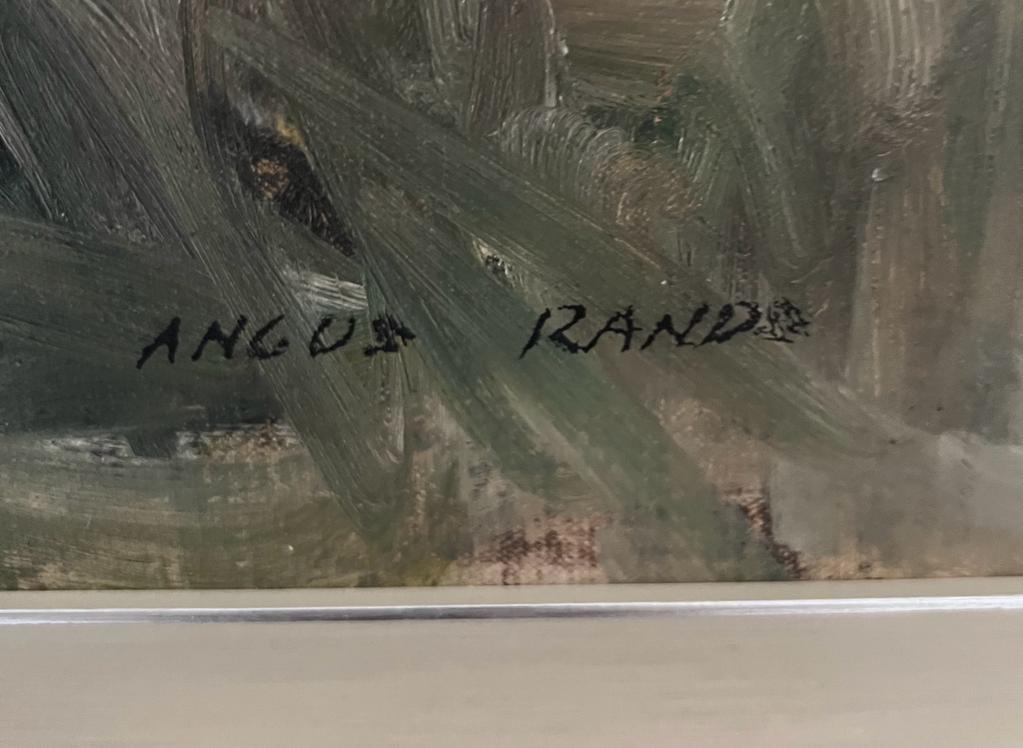 ANGUS RANDS OIL ON CANVAS C1960 YORKSHIRE LANDSCAPE ENGLISH IMPRESSIONIST