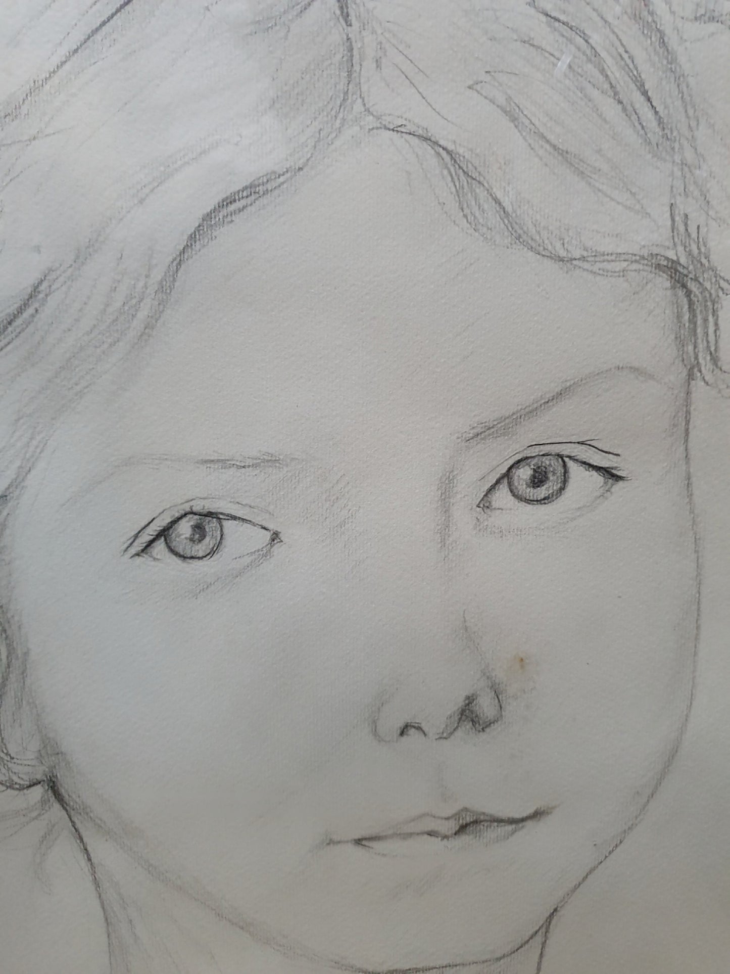 Female Portrait In Pencil