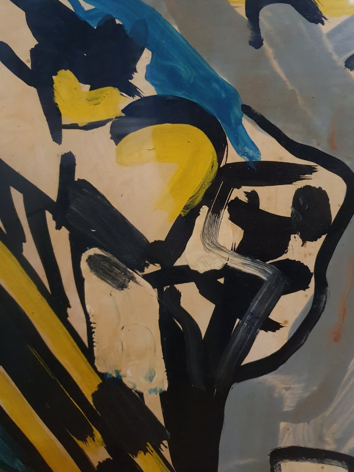 A very interesting early mid century abstract