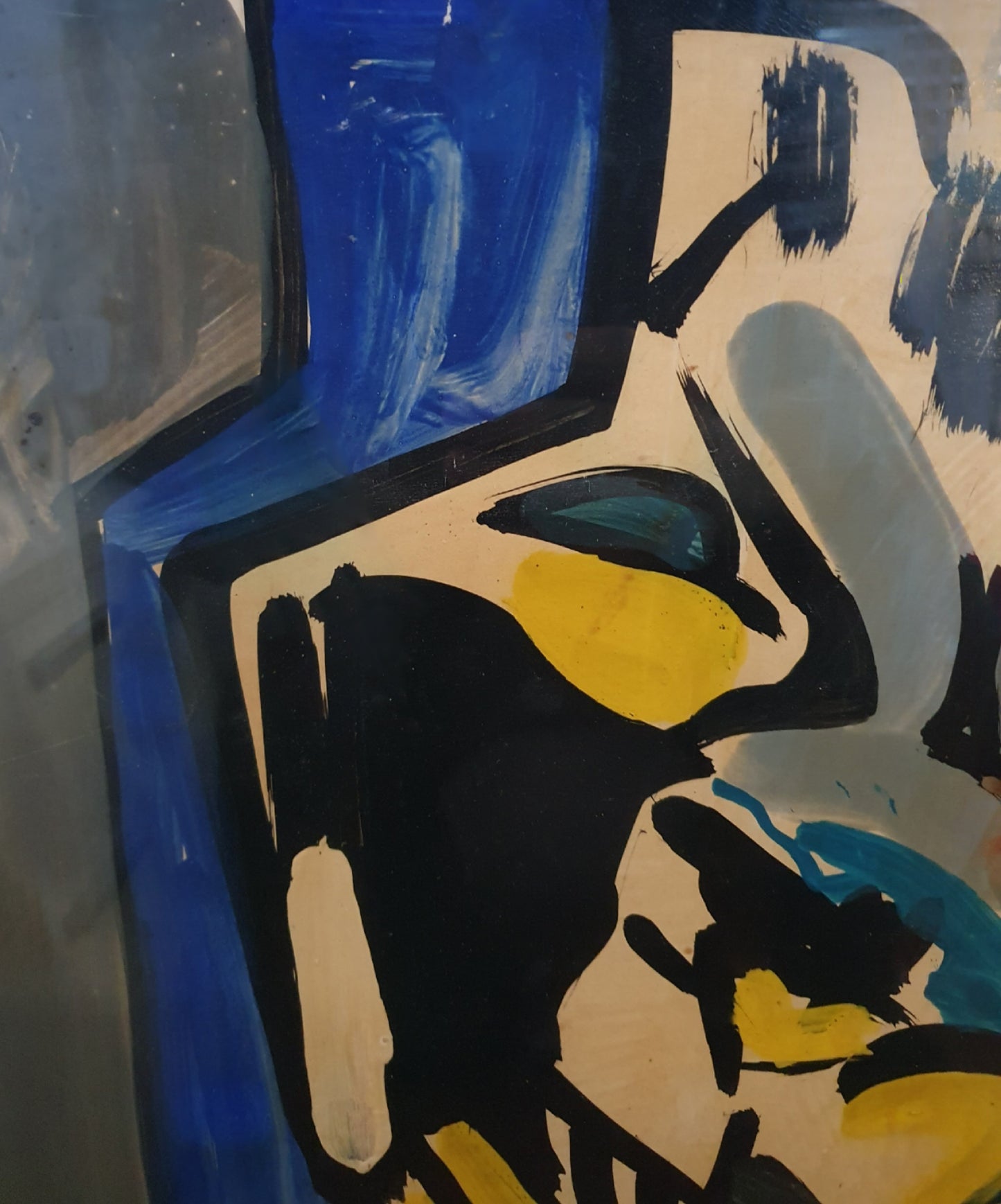 A very interesting early mid century abstract