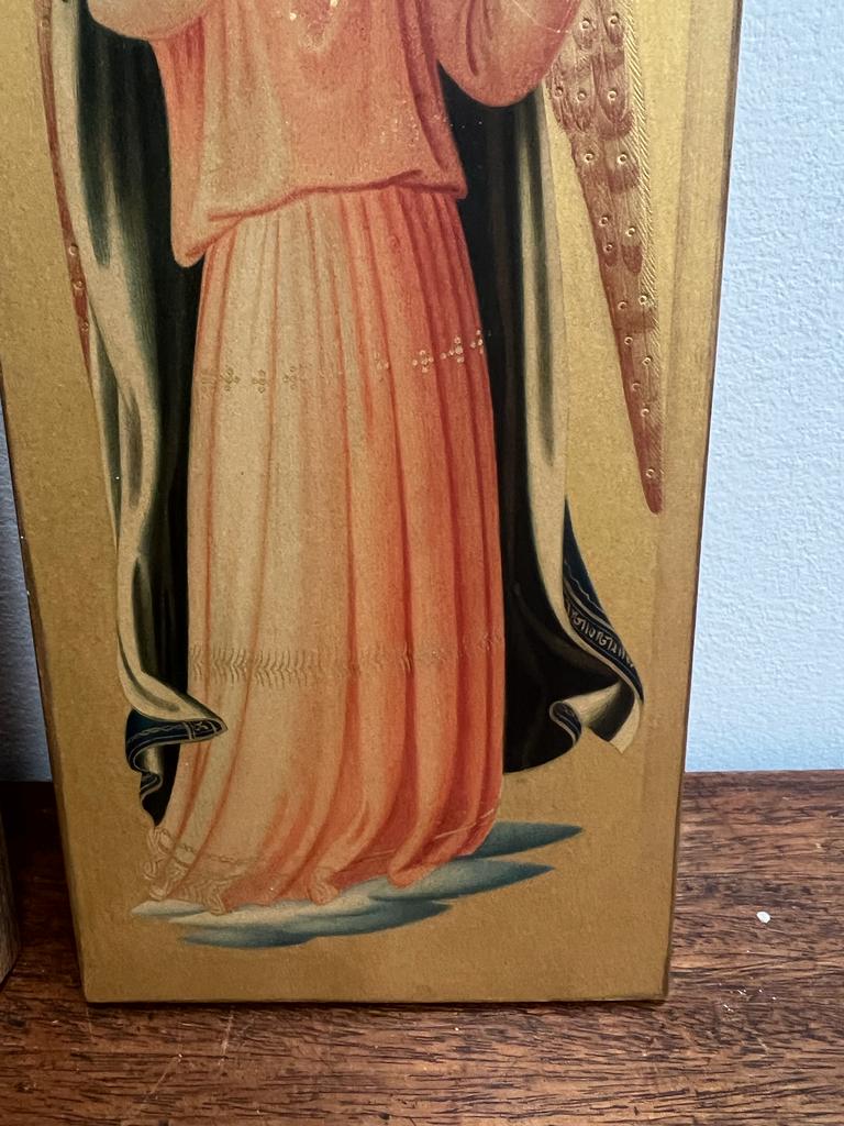 EARLY 20TH CENTURY OIL AND TEMPERA ON PANEL AFTER FRA ANGELICO X 2