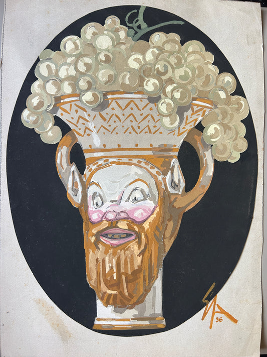 Sicilian Moor’s Head Painting