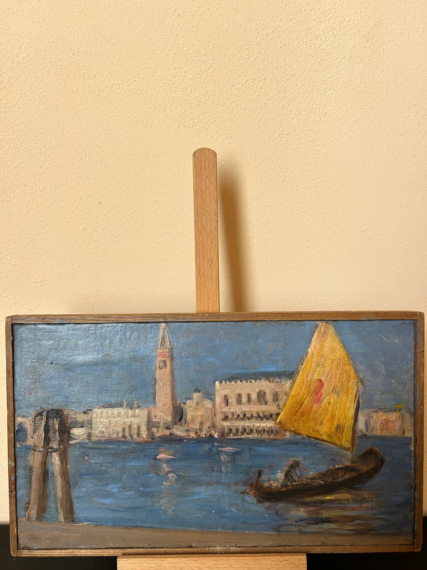 Golden Sails on the Grand Canal (oil on canvas)