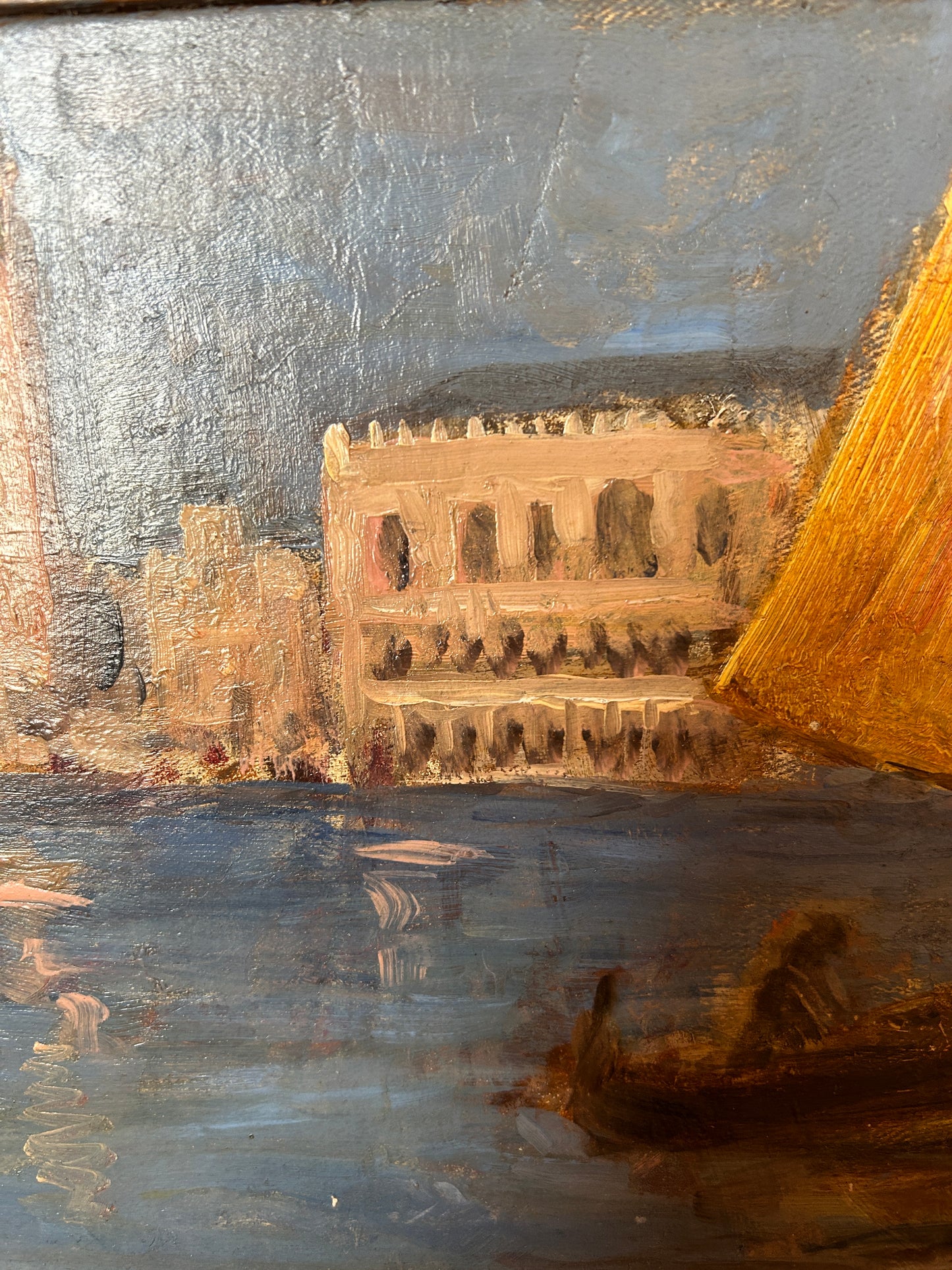 Golden Sails on the Grand Canal (oil on canvas)