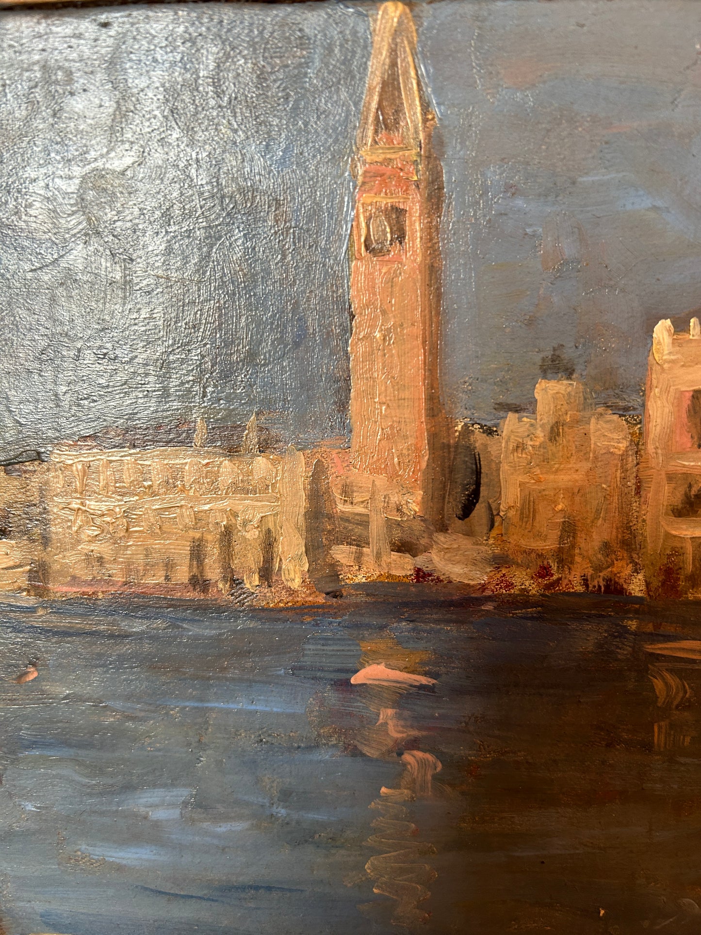 Golden Sails on the Grand Canal (oil on canvas)