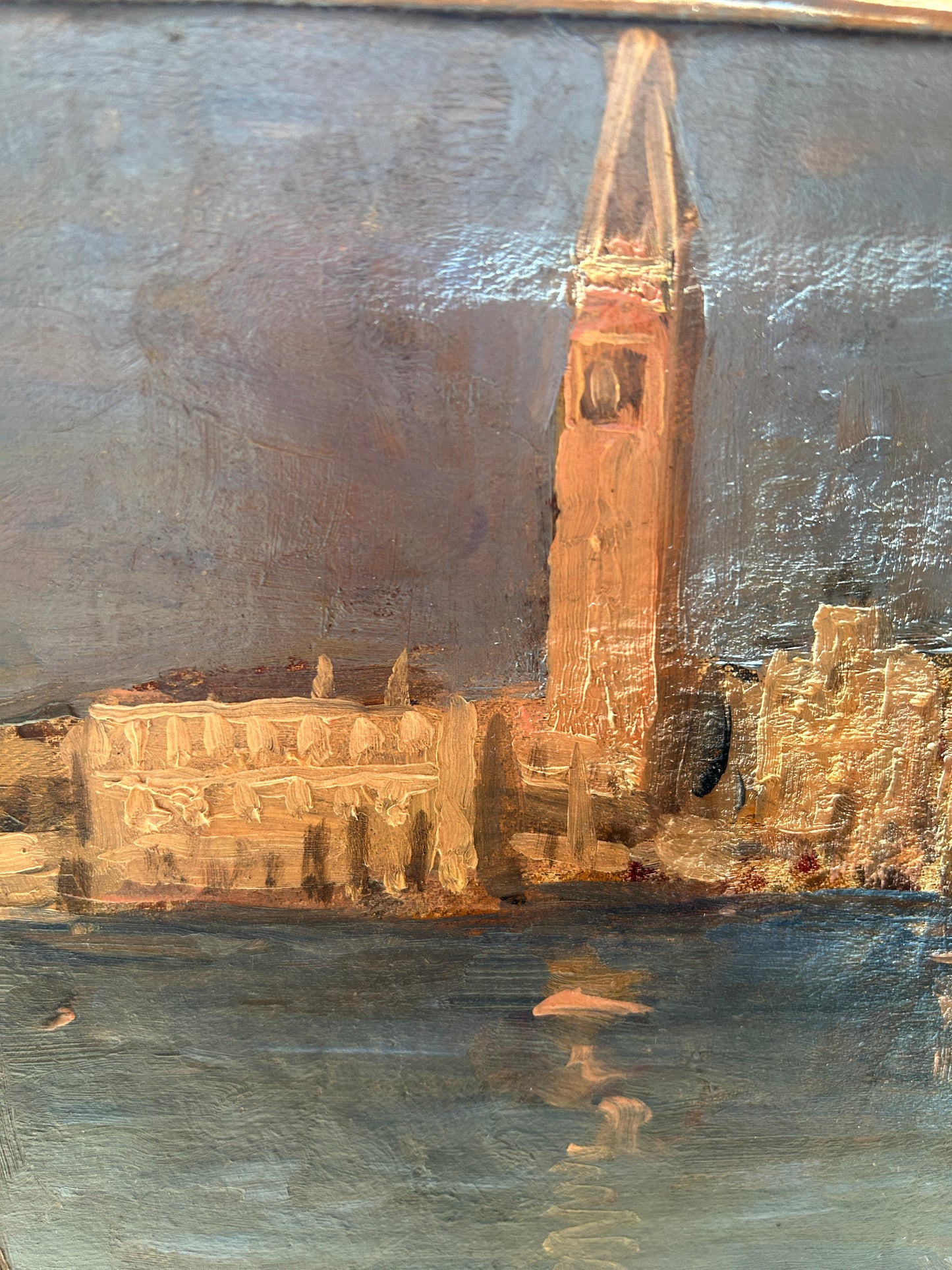 Golden Sails on the Grand Canal (oil on canvas)