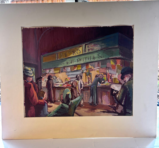 British Mid Century W.H. Smith Interior Scene