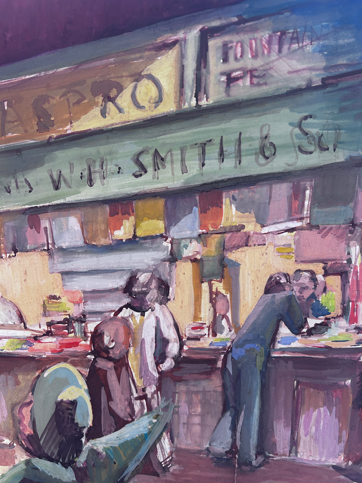 British Mid Century W.H. Smith Interior Scene