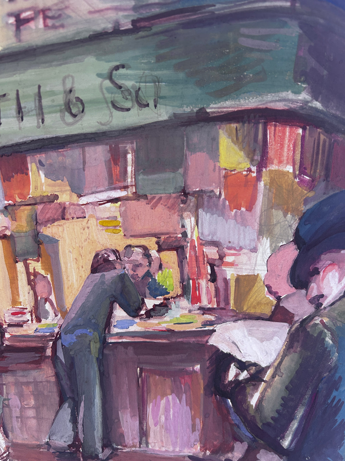 British Mid Century W.H. Smith Interior Scene