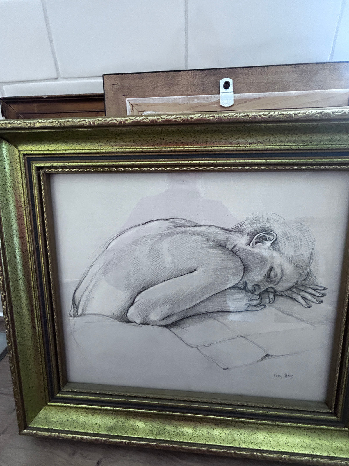 Pair of Francis Van Hove Pencil Studies Signed and Framed