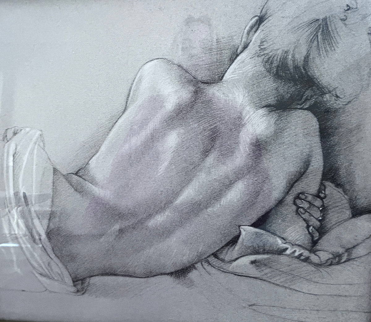 Pair of Francis Van Hove Pencil Studies Signed and Framed