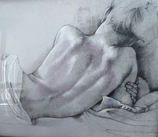 Pair of Francis Van Hove Pencil Studies Signed and Framed