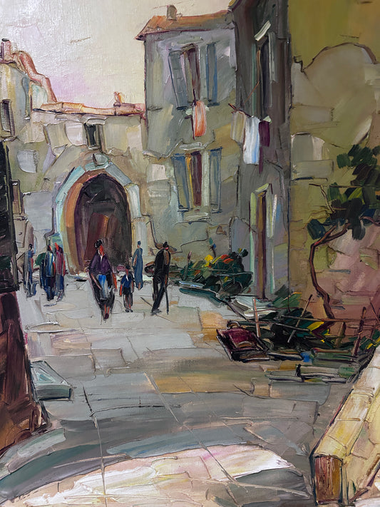 Mid century Oil on Canvas by Elie Bernadac 1913-1999 French