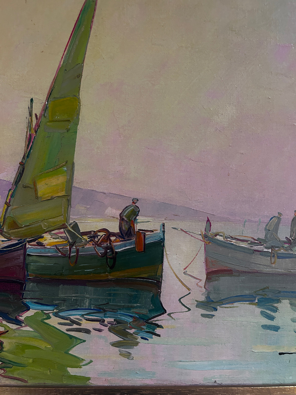 Mid century Oil on Canvas by Elie Bernadac 1913-1999 French