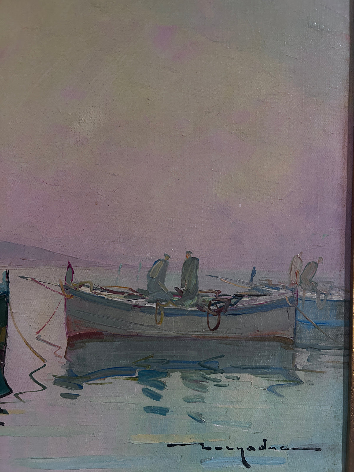 Mid century Oil on Canvas by Elie Bernadac 1913-1999 French