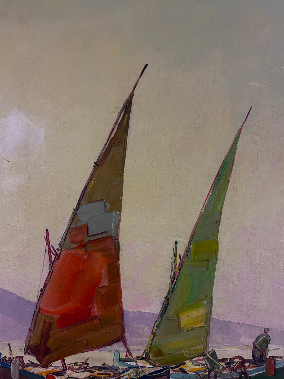 Mid century Oil on Canvas by Elie Bernadac 1913-1999 French