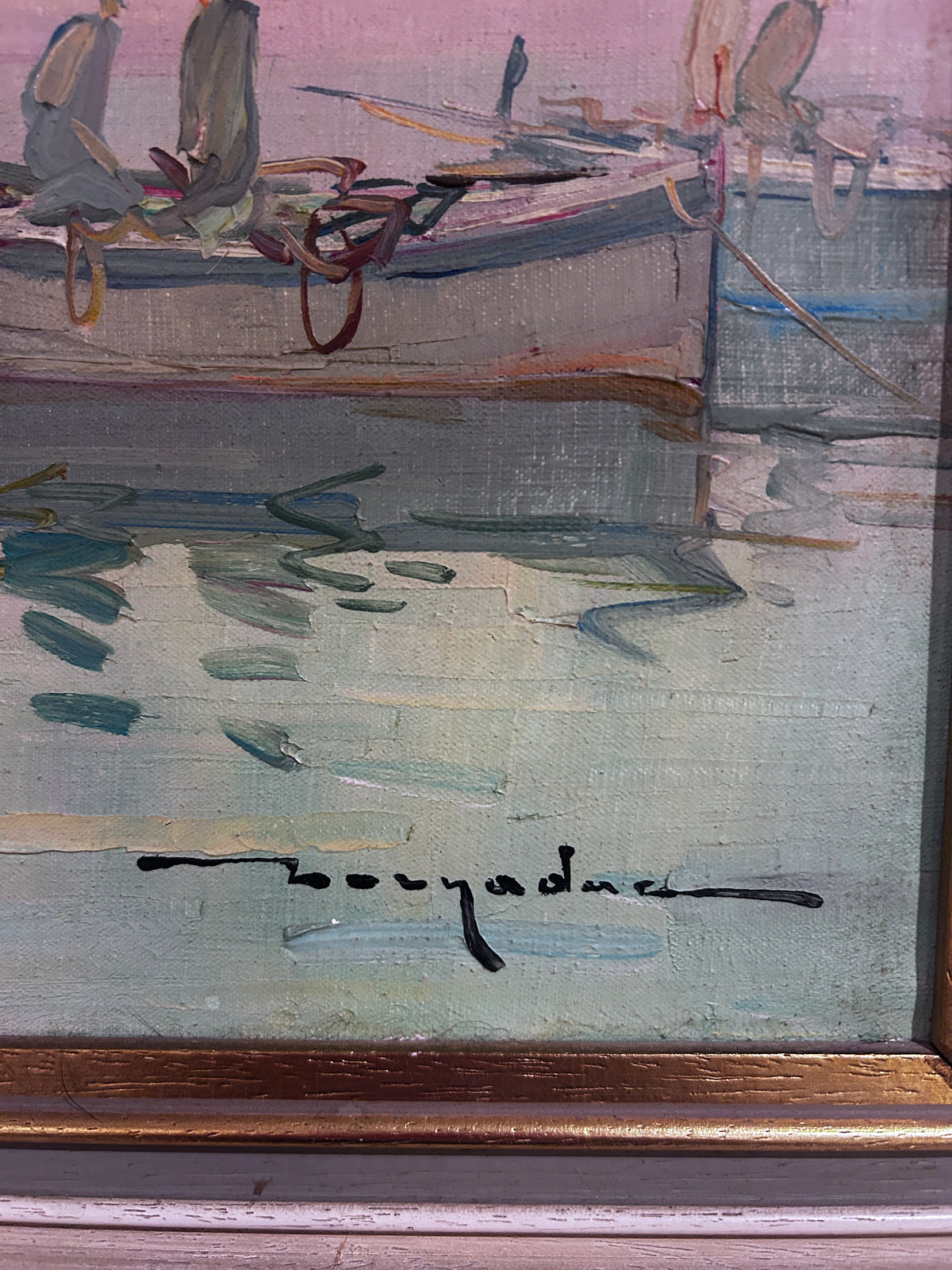 Mid century Oil on Canvas by Elie Bernadac 1913-1999 French