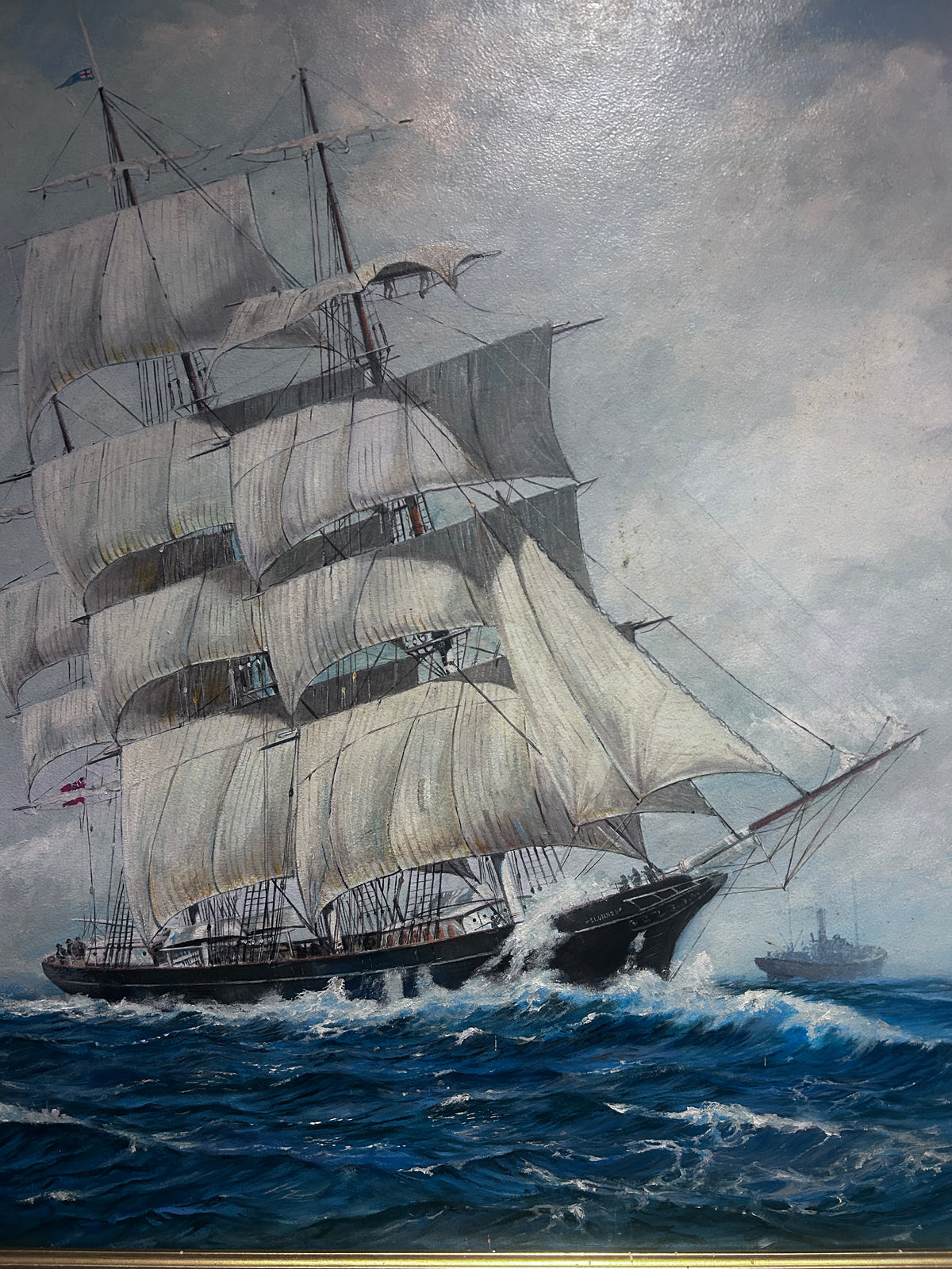 Tall Ship Oil Painting By David Mc Carroll