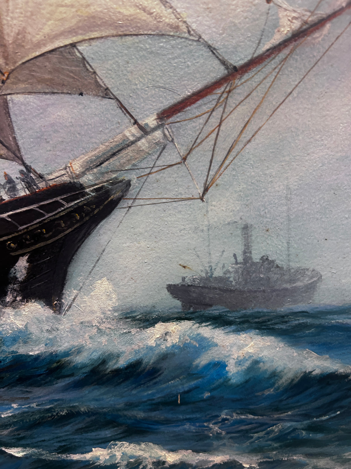 Tall Ship Oil Painting By David Mc Carroll
