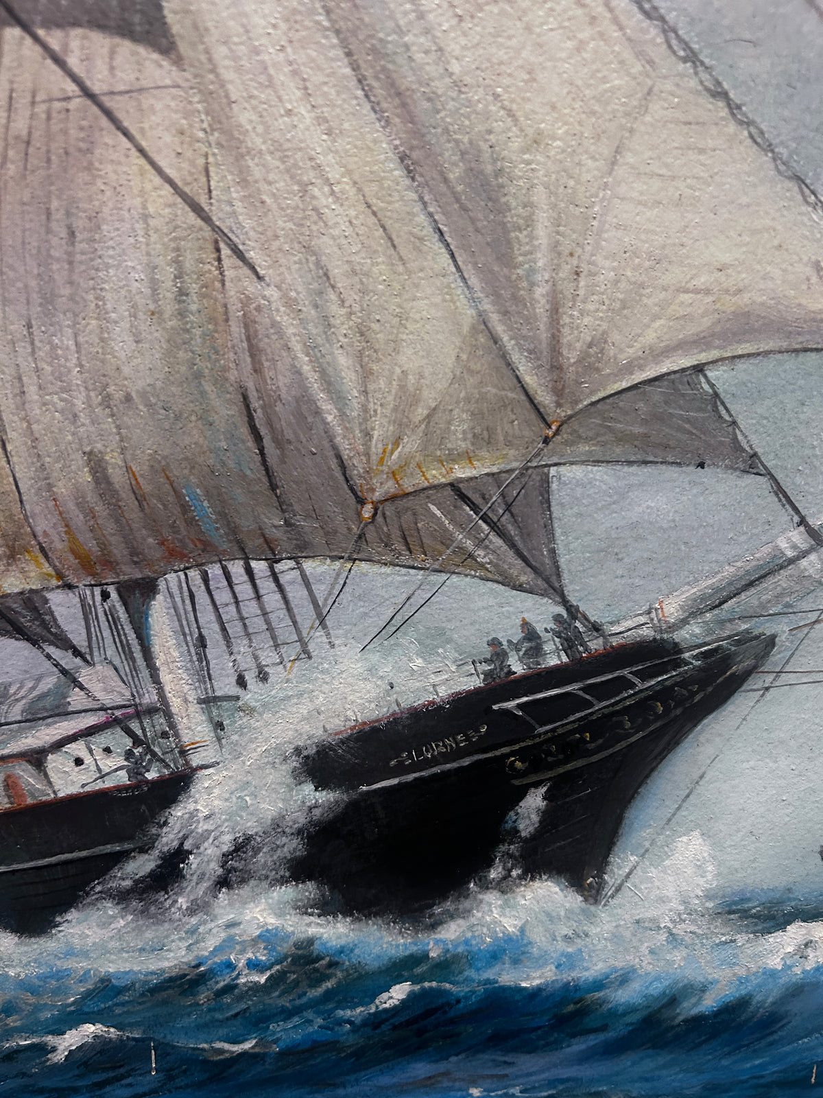 Tall Ship Oil Painting By David Mc Carroll