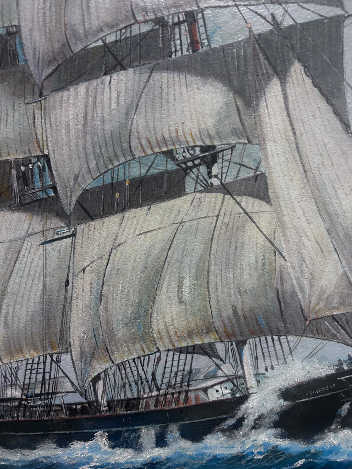 Tall Ship Oil Painting By David Mc Carroll