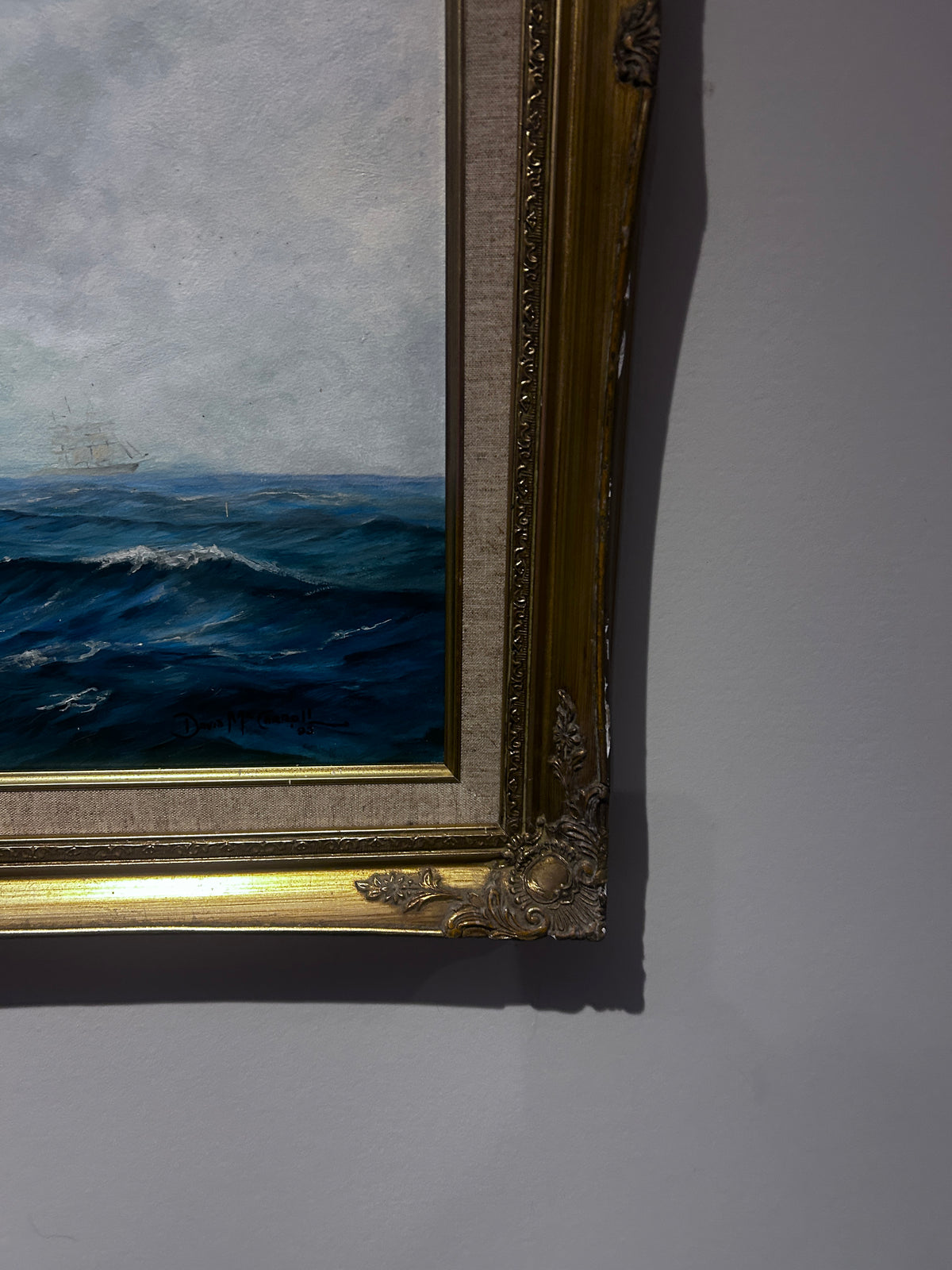 Tall Ship Oil Painting By David Mc Carroll