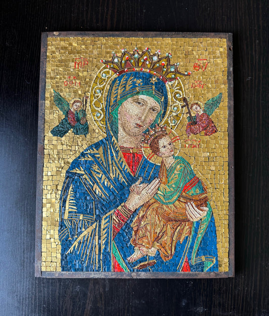 MICROMOSAIC PANEL BY LORENZO CASSIO, VATICAN MOSAIC STUDIO C1900