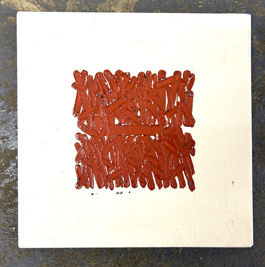 Abstract in Burnt Sienna, Artist Unknown