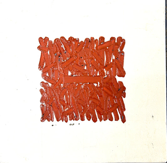 Abstract in Burnt Sienna, Artist Unknown